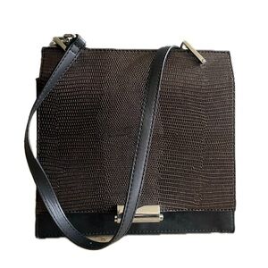 Zara women’s crossbody purse, bag, brown & black, pattern, good condition